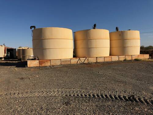 caption 60,000L Water Tank | Drill & Blast, Earthworks, Material supply, Mining, Quarrying Services