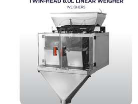 Twin Head Linear Weigher - for rapid weighing of snackfoods, dried fruit, coffee beans etc - picture0' - Click to enlarge
