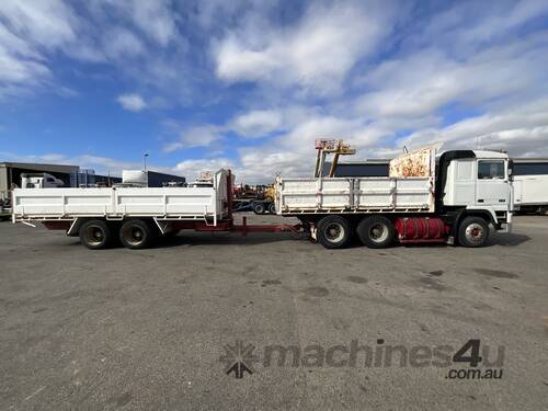 1991 Volvo 6x4 Tipper Truck and Trailer Set