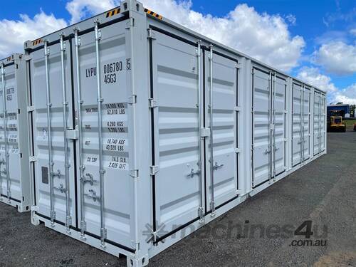 40' HIGH CUBE SIDE OPENING SHIPPING CONTAINER