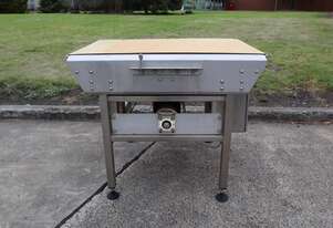 Stainless Pneumatic Actuator Driven Belt Conveyor - 1.24m long