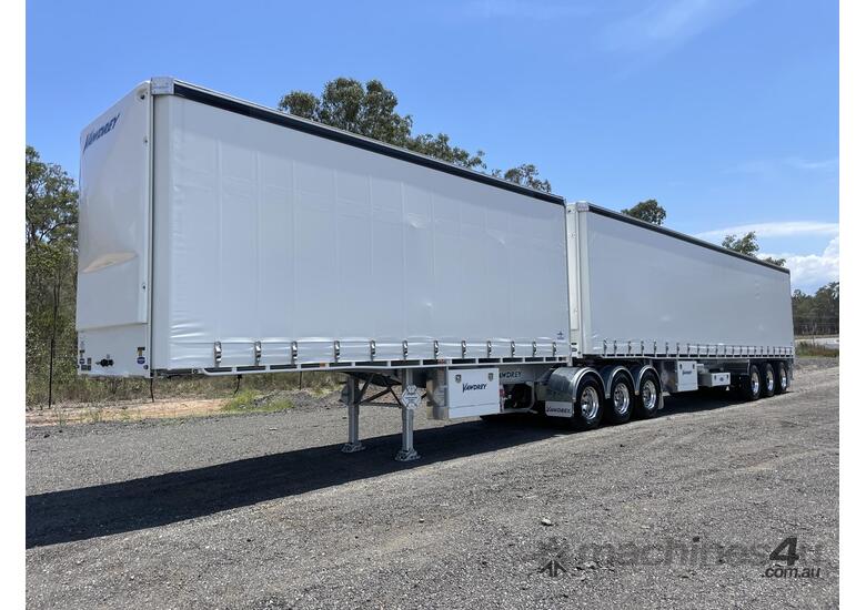 2023 Vawdrey 34 Pallet Drop Deck B Double Curtainsider Combination - Hire
