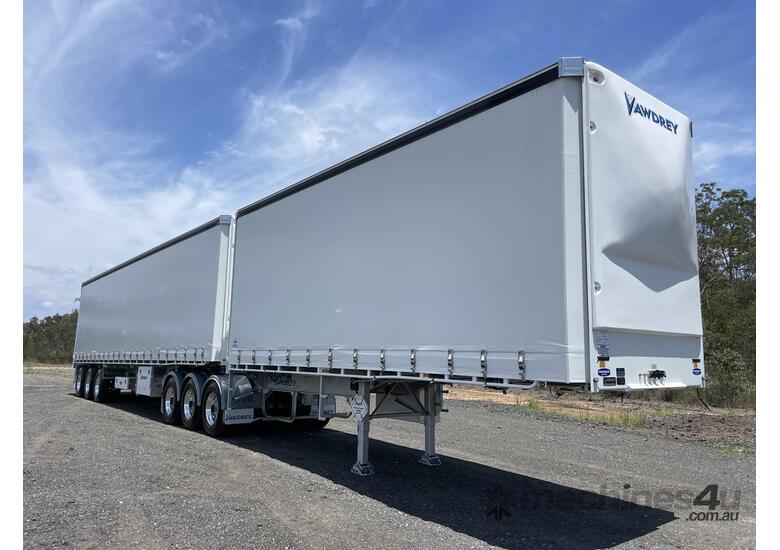 2023 Vawdrey 34 Pallet Drop Deck B Double Curtainsider Combination - Hire