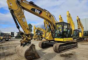 2018 CATERPILLAR 325FL 25T EXCAVATOR WITH REDUCED TAIL, CIVIL SPEC AND 4100 HOURS