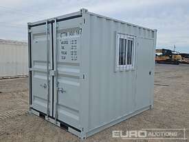 10.2'  Mini Container, Single Walk Door, Lock Box, Window, Fork Pockets  - picture0' - Click to enlarge