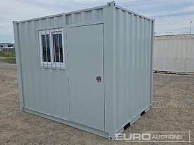 10.2'  Mini Container, Single Walk Door, Lock Box, Window, Fork Pockets  - picture1' - Click to enlarge