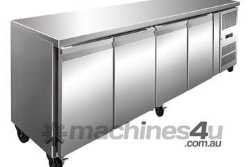 FE4100TN S/S Four Door Bench Fridge 511L