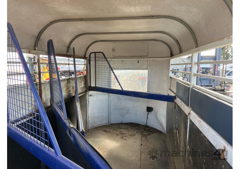 caption Homemade Dual Axle Horse Float