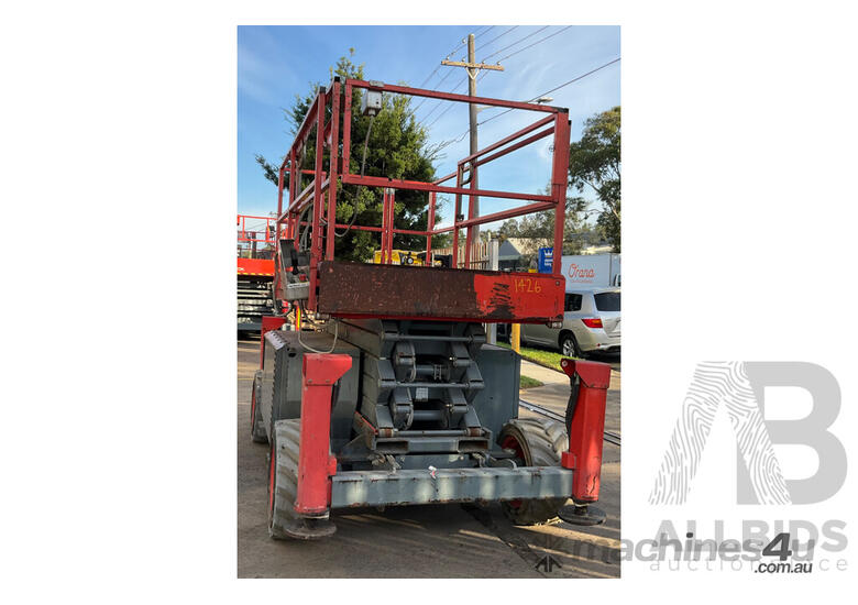 caption SKYJACK SJ6832RT Rough Terrain Scissor