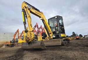 2022 YANMAR VIO35-6 EXCAVATOR (M849) WITH A/C CAB, HITCH, BUCKETS, CIVIL SPEC AND 1165 HOURS