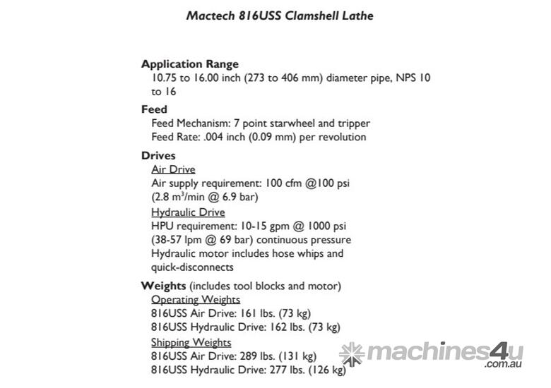 Clamshell Pipe Cutting 