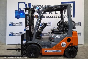 Wollongong Forklift: 2020 Toyota 1.8T, LPG, 3-Stage Container Mast, 4.3m Lift! Wollongong Forklift: 2020 Toyota 1.8T, LPG, 3-Stage Container Mast, 4.3m Lift!