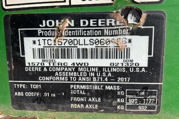 2020 John Deere 1570 Terrain Cut Ride On Mower