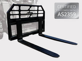 Sliding Tyne Skid Steer Pallet Forks - picture0' - Click to enlarge