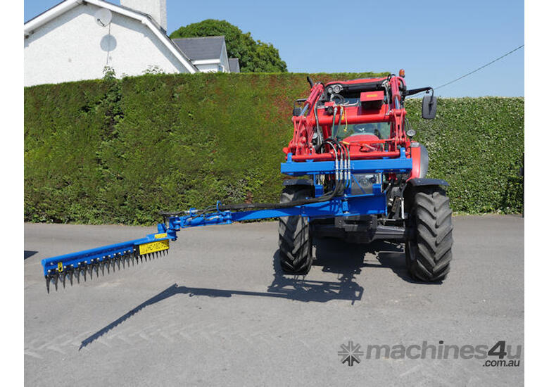 caption Slanetrac SA-1000 Swivel Trim Tractor Hedge Cutter
