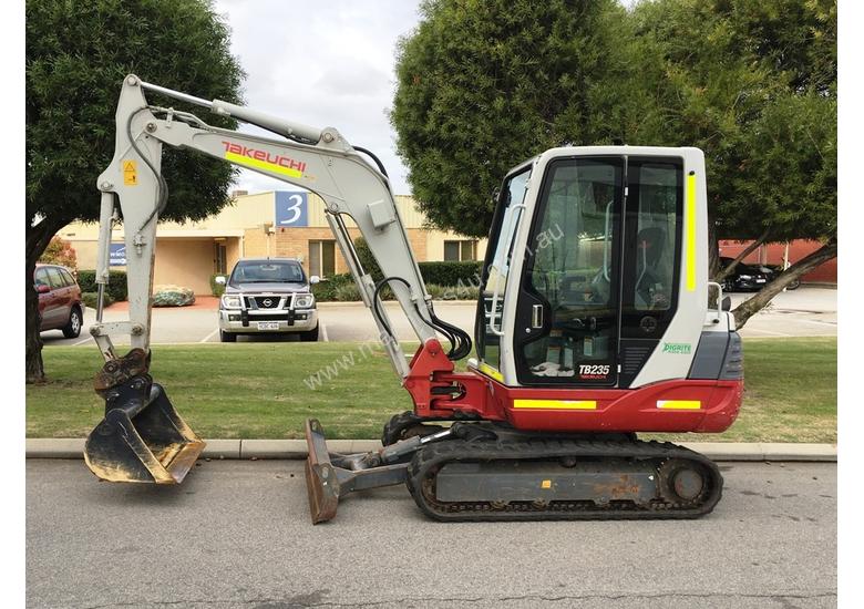 caption Takeuchi TB235 3.5T Aircon Site Spec Excavator 761