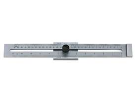 Steel Chrome Stop Rule - 30cm - picture0' - Click to enlarge