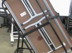 TRESTLE TABLE CARRIER & 6 MITYLITE TRESTLE TABLES - picture1' - Click to enlarge