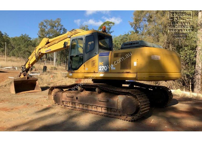 caption Komatsu PC270-7, Call EMUS
