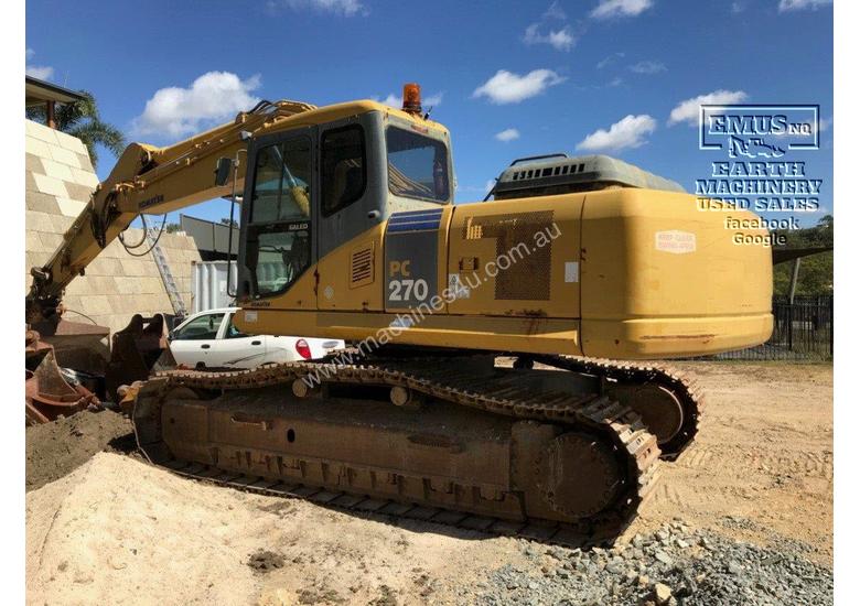 caption Komatsu PC270-7, Call EMUS