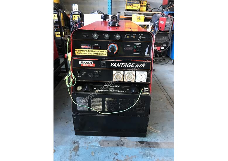 caption Lincoln Vantage 575 Diesel Welder Generator 500 Amps Welding 240 & 415 Power