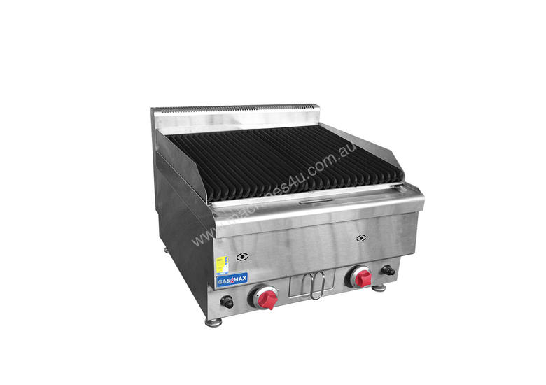caption JUS-TRH40 GASMAX Benchtop Gas Lava Rock Grill