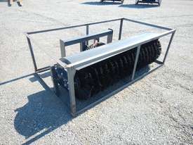 1800mm Hydraulic Angle Broom to suit Skidsteer Loa - picture0' - Click to enlarge