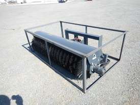 1800mm Hydraulic Angle Broom to suit Skidsteer Loa - picture0' - Click to enlarge