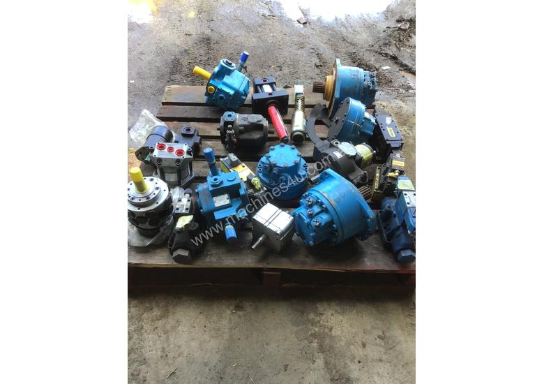 caption Pallet of new hydraulic Pumps or motors if not new been refurbished would like to sell the whole lot
