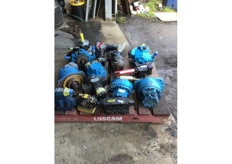 caption Pallet of new hydraulic Pumps or motors if not new been refurbished would like to sell the whole lot