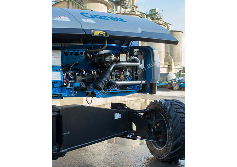 caption Genie 150ft Straight Boom Lift – Exceptional Reach & Robust Construction for Challenging Jobsites!