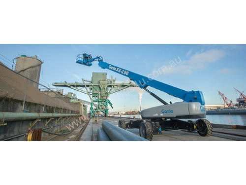 Genie 150ft Straight Boom Lift – Exceptional Reach & Robust Construction for Challenging Jobsites!