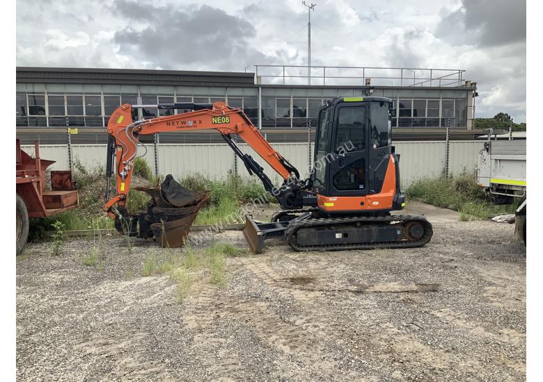 caption 2018 Hitachi ZX55U-5A Excavator