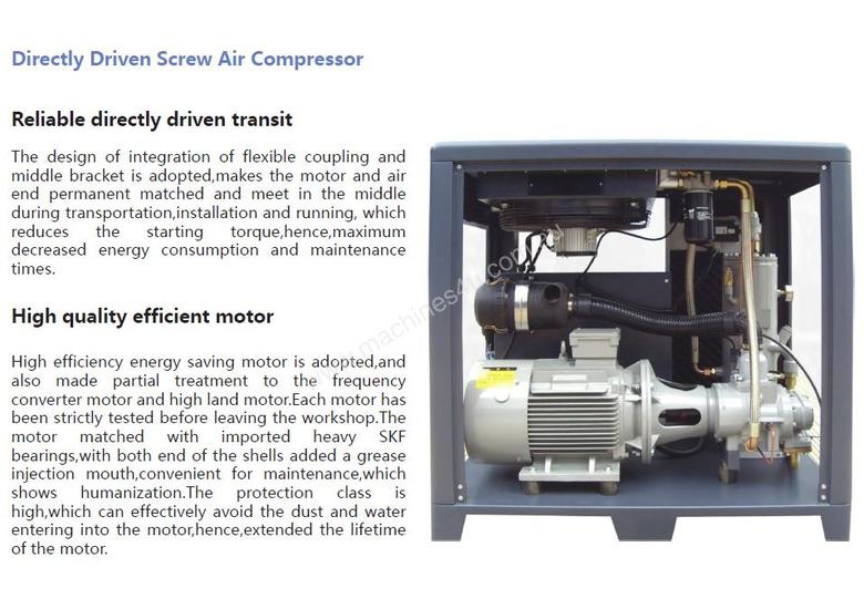 New conon motor ROTARY SCREW AIR COMPRESSOR 15KW 20HP Variable Speed ...