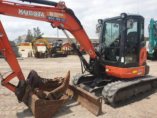 Used 2015 Kubota u55 5 Tonne Mini Excavator for sale, 2560.00hrs, Newcastle