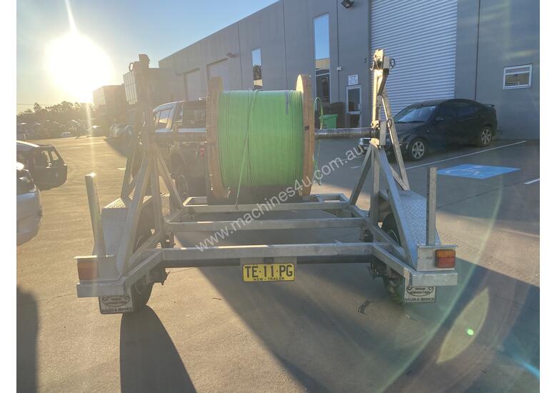 caption Cable Drum Trailer - 2500kg Single axle Bambalina Cable Drum Trailer