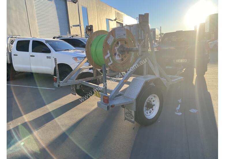 caption Cable Drum Trailer - 2500kg Single axle Bambalina Cable Drum Trailer