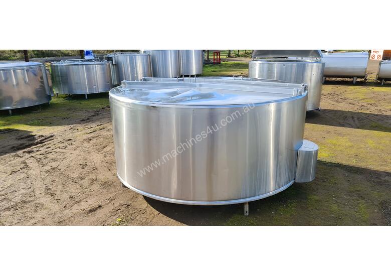 Used anderson STAINLESS STEEL TANK MILK VAT 2500 LT Stainless Steel