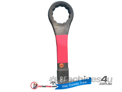 Proto Ring Spanner, Ring end slogging wrench, flogging spanner,  85mm Metric (x 450mm long) CRANKED
