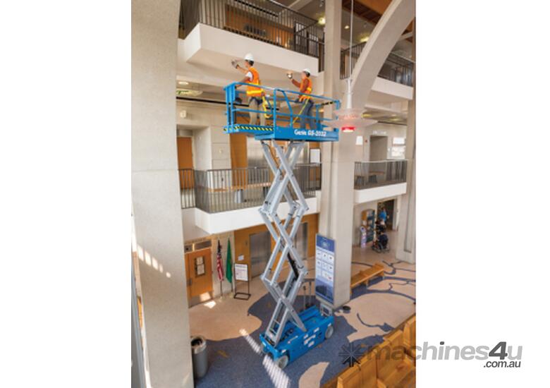 caption Genie GS2032 20'foot Electric Scissor Lift
