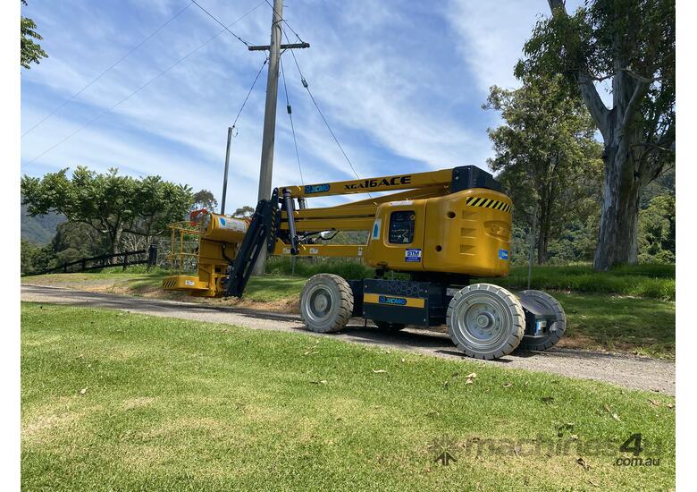 caption XCMG Electric 45' Articulated Boom Lift XGA16ACE