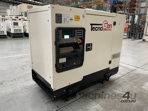 caption TecnoGen 10kVA NEW (Single Phase) Diesel Generator - PK10MSX