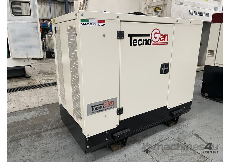 caption TecnoGen 10kVA NEW (Single Phase) Diesel Generator - PK10MSX