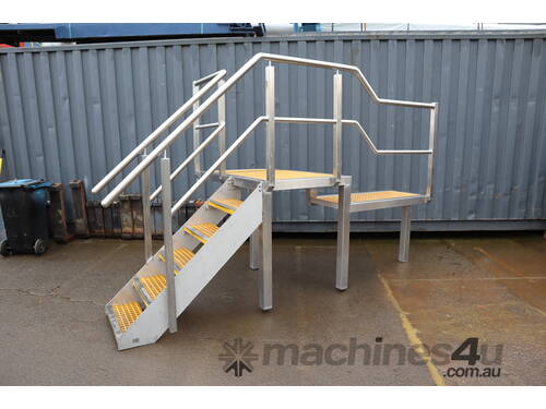 Raised 2 Tier Platform Stainless Steel Stairs Staircase Ladder - 1.06m high ***MAKE AN OFFER***