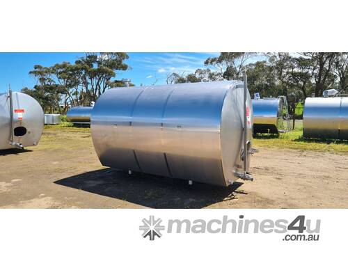 STAINLESS STEEL TANK, MILK VAT 8000lt