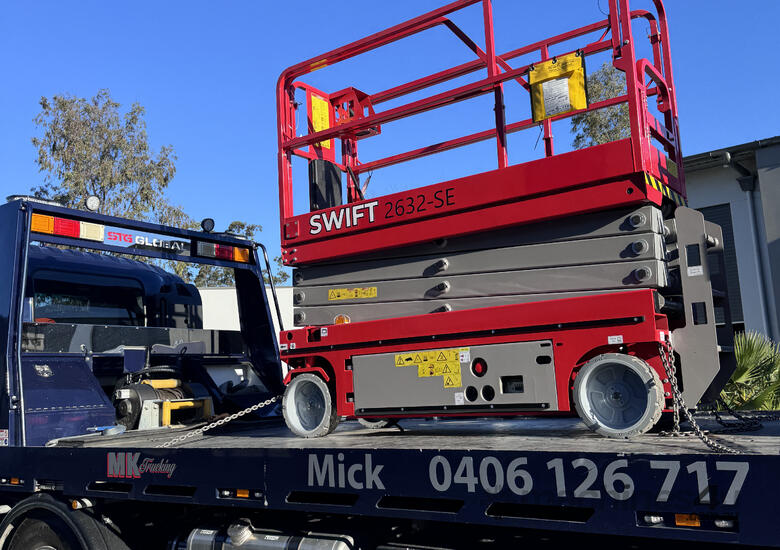 New 26ft Narrow Electric Scissor lift from Swift Equipment image 4