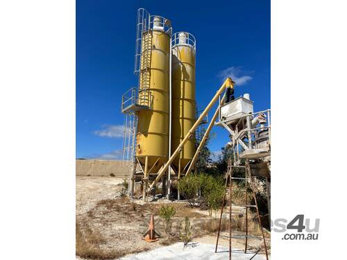 Cement Silos  x2 42 Tonne x1 70 Tonne Capacity 