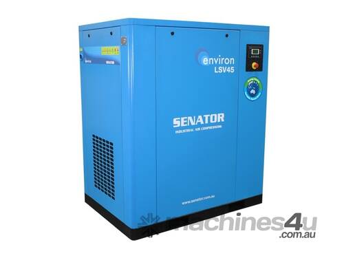 caption CVA Compressors - New Senator Rotary Screw VSD Air Compressor LSV45 - 45kw - 89-254cfm