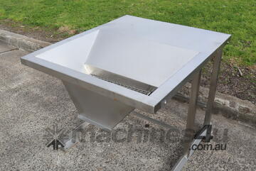 Stainless Steel Bag Dump Station Hopper Chute