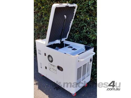 Pre-owned 8KVA Silenced Diesel Generator 240V